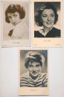 SZÍNÉSZNŐK - 6 db régi külföldi képeslap / ACTRESSES - 6 pre-1950 non-Hungarian postcards
