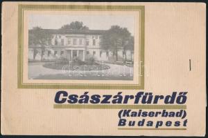 cca 1930 Kaiserbad / Császárfürdő Budapest ismertető prospektus, német nyelvű, 28p