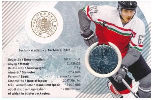 2018. 50Ft Cu-Ni "Jégkorong Világbajnokság" az érme az elsőnapi verethez hasonló bliszterb...