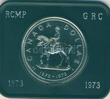 Kanada 1973. 1$ Ag "Királyi lovas rendőrség" T:P Eredeti díszdobozban!