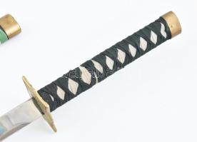 Dísz!! szamuráj kard, kopásokkal, h: 96,5 cm
