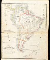 cca 1840-1880 Térképgyűjteményben, részben a Meyers Konversations-Lexikonból (3. Auflage), Afrika, Észak-Amerika, Antillák, stb., 19 db térképpel