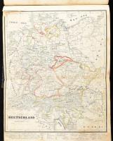 cca 1840-1880 Térképgyűjteményben, részben a Meyers Konversations-Lexikonból (3. Auflage), Afrika, É...