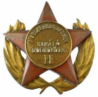 1953 "A Belkereskedelem Kiváló dolgozója II" bronz kitüntető jelvény (35mm) T:1- patina