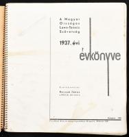 1937 A Magyar Országos Lawn-Tennis Szövetség évkönyve, szerk.: Herzum János, foltos, 146p