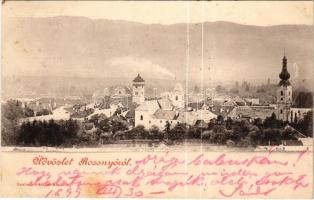 1899 (Vorläufer) Rozsnyó, Roznava; templomok. Szabados Lajos kiadása / churches (EB)