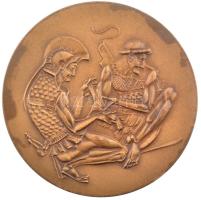 Kiss Nagy András (1930-1997) DN "Fodor József 1843-1901" kétoldalas bronz emlékérem (60mm)...