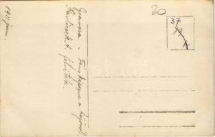 1911 Gruz, Gravosa; Nagy szálló, kikötő. Hajóról fényképezve / Grand Hotel, port. photo