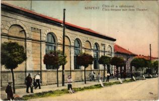 1914 Budapest XIX. Kispest, Üllői út, Délibáb színház, Groger Flórián vendéglője (EB)