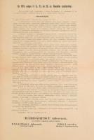 1919. augusztus 5. Magyar és román nyelvű körözvény a nyilvános helyek zárórájáról és az igazolvánny...