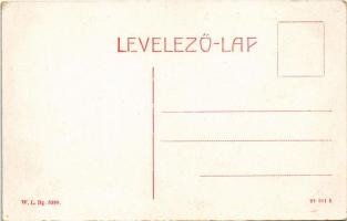 Csetnek, Stítnik; Fő utca / main street. W.L. Bp. 5998. (kopott sarok / worn corner)