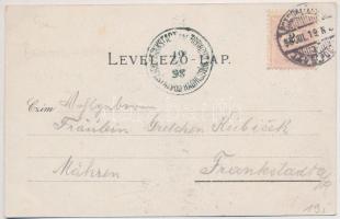 1898 (Vorläufer) Pozsony, Pressburg, Bratislava; vár, Nemzeti szálloda, Hüttinger kávéház, tekeaszta...