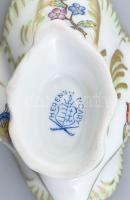 Herendi Viktória mintás tejszínkiöntő, jelzett, kopott, d: 8cm