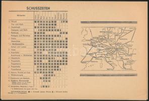 cca 1930 Ungarn - vadászati prospektus, vadászidény-táblázattal, fotókkal illusztrált