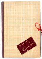 Kenyeres György: Színészeink. (Ceruzarajzok). Bp., 1943, szerzői kiadás, 57 t. Kiadói aranyozott, zs...