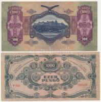 1932. 50P + 1930. 100P + 1945. 1000P + 1945. 10.000P mind "Magyar Éremgyűjtők Egyesületének IV....