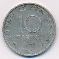 1948. 10Ft Ag "Széchenyi" T:2,2- patina Adamo EM2