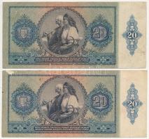 1941. 20P (2x) + 1932. 50P + 1930. 100P mind "Magyar Éremgyűjtők Egyesületének IV. Vándorgyűlés...