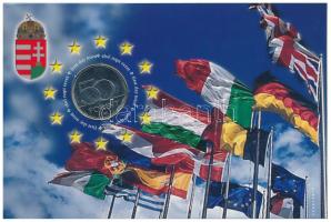 2004. 50Ft Cu-Ni "A Magyar Köztársaság az Európai Unió tagja" első napi veret, sorszámozott "04209" emléklapon T:1,1-