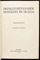 Bethlen István gróf beszédei és írásai. I-II. kötet. Bp.,1933, Genius, 1 t.+368 p., 380 p. Kiadói ar...