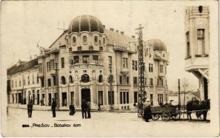 Eperjes, Presov; Bosakov dom, Americko-Slovenská Banka / Bosák bankház, Amerikai-szlovák bank / American-Slovakian bank (EK)