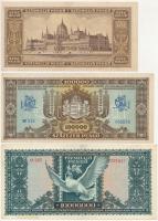 1945. 100.000P + 1945. 10.000.000P + 100.000.000P mind "Budapesti Éremgyűjtők Egyesületének har...