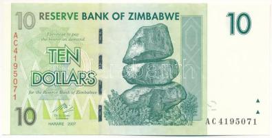 Zimbabwe 2007. 10$ T:I- Zimbabwe 2007. 10 Dollars C:AU Krause P#67