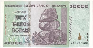 Zimbabwe 2008. 50.000.000.000.000$ T:I- Zimbabwe 2008. 50.000.000.000.000 Dollars C:AU Krause P#90