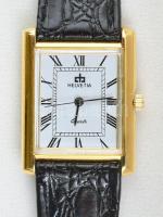 Helvetia kvarc karóra eredeti dobozában 23x30 mm új bőr szíjjal