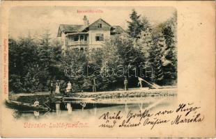 1903 Lublófüred, Lubló-fürdő, Kúpele Lubovna (Ólubló, Stará Lubovna); Kermetzky nyaraló. Szeiffert Endre kiadása / villa, spa (EK)