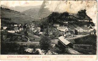 1908 Gölnicbánya, Göllnitz, Gelnica; Thurzóvár romjai. Feitzinger Ede No. 729/IIb. Brs. 1905. / Ruine d. Thurzoschlosses / general view, castle ruins (b)