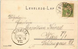 1905 Pozsony, Pressburg, Bratislava; Vaskutacska, Vaskút / Eisenbrünnel (Eisenbründl) / Zelezná Stud...