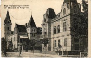 1919 Trencsénteplic, Trencianske Teplice; Villa Margit, Villa Dr. Heinrich / villas, spa (b)