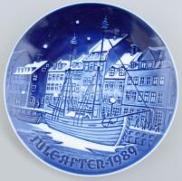 1989 Royal Koppenhága, Bing & Gröndal Jultallrik emlék tányér, Szenteste Anchorage-ban. Jelzett, hibátlan. d: 18 cm