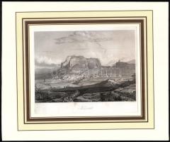Alexius Geyer (1816-1883) festménye után, William French (1815-1898) metszése: Korinthosz, Görögország. Acélmetszet, papír, jelzett a metszeten. Paszpartuban. Kissé foltos. 15x21 cm.