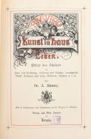 Brevier der Kunst in Haus und Leben. Leipzig, cca 1880 Spamer 250p. Kiadói aranyozott vászon kötésben