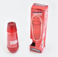 Campari műanyag shaker eredeti dobozában, 18 cm