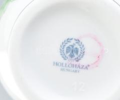 Hollóházi porcelán "Viktória" mintás váza. Kézzel festett, jelzett, hibátlan. eredeti dobo...