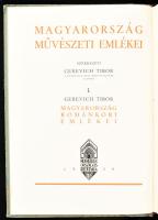 Gerevich Tibor: Magyarország románkori emlékei. Magyarország művészeti emlékei I. köt. Bp., 1938, Műemlékek Országos Bizottsága. (Kir. M. Egyetemi Ny.) Gazdag fekete-fehér képanyaggal illusztrálva. Kiadói félbőr-kötés, kopott gerinccel, foltos lapélekkel.