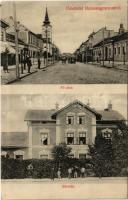 1909 Balassagyarmat, Fő utca, vasútállomás, II. osztályú váróterem. Özv. Szigeti Györgyné kiadása (EK)