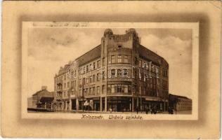 1923 Kolozsvár, Cluj; Uránia színház (mozi), Berlitz nyelviskola, Photoplasticum műkiállítás, Nagy Lajos, Simon Adolf, Goldstein Testvérek, Frankel Emanuel üzlete, berendezési vállalat raktára. Keszey Albert kiadása / theater, cinema, language school, exhibition, shops, warehouse (EK)