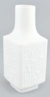Német dizájn porcelán váza, jelzett, hibátlan, m: 21 cm