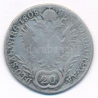 1808B 20kr Ag "I. Ferenc" T:3 patina, karc
Hungary 1808B 20 Kreuzer Ag "Francis I&qu...