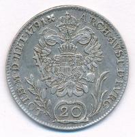 1791B 20kr Ag "II. Lipót" (6,63g) T:2,2- patina
Hungary 1791B 20 Kreuzer Ag "Leopold...