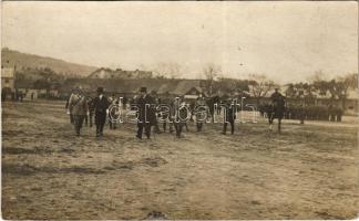 Első világháborús olasz front, olasz fenségek / WWI Italian front with Italian military officers. photo (fl)