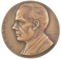 Szentesy Hiesz Géza (1896-1975) ~1950-1960. Bartók öntött, egyoldalas bronz emlékérem (102mm) T:1