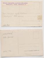 1916 Wolhynia, Volhynia; - 4 db első világháborús eredeti fotó az orosz frontról, tábori tarackok, ő...