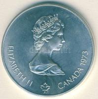 Kanada 1973. 5$ Ag "Montreali olimpia - Észak-Amerika térképe" T:1