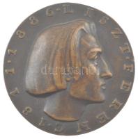 Ispánki József (1906-1992) 1936. Liszt Ferenc 1811-1886 kétoldalas bronz plakett (73mm) T:1-
