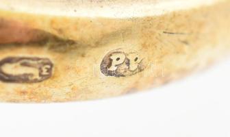 Tanzanit köves ezüst (Ag) gyűrű 0,5 cts 2,47g m: 56 Jelzett